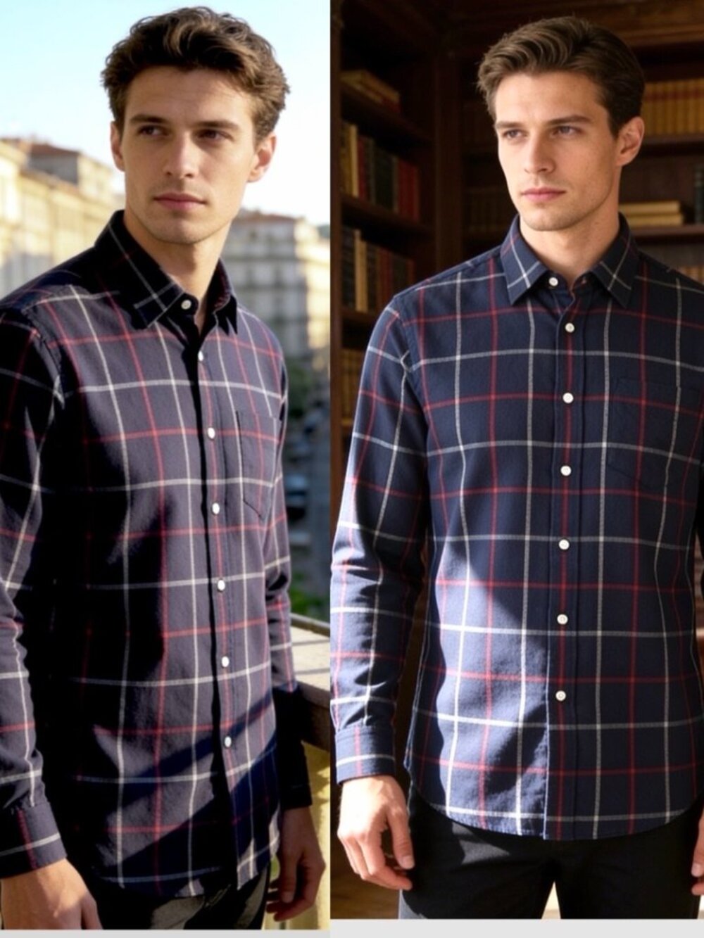 Unused-Burberry Men’s Flannel Nova Check Long Sleeve Button Down Shirt M(18